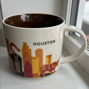 Starbucks Houston Mug - Brown and Orange